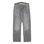 LEVI'S 514 Classic Mens Jeans Grey Cotton Blend Zip W29 L30 Straight Classic