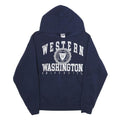 JERZEES Mens Navy Blue Western Washington University Hoodie S Cotton Casual
