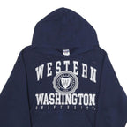 JERZEES Mens Navy Blue Western Washington University Hoodie S Cotton Casual