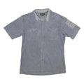 TIMBERLAND Mens Blue Shirt L Cotton Casual Short Sleeve Button Shirt