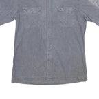 TIMBERLAND Mens Blue Shirt L Cotton Casual Short Sleeve Button Shirt