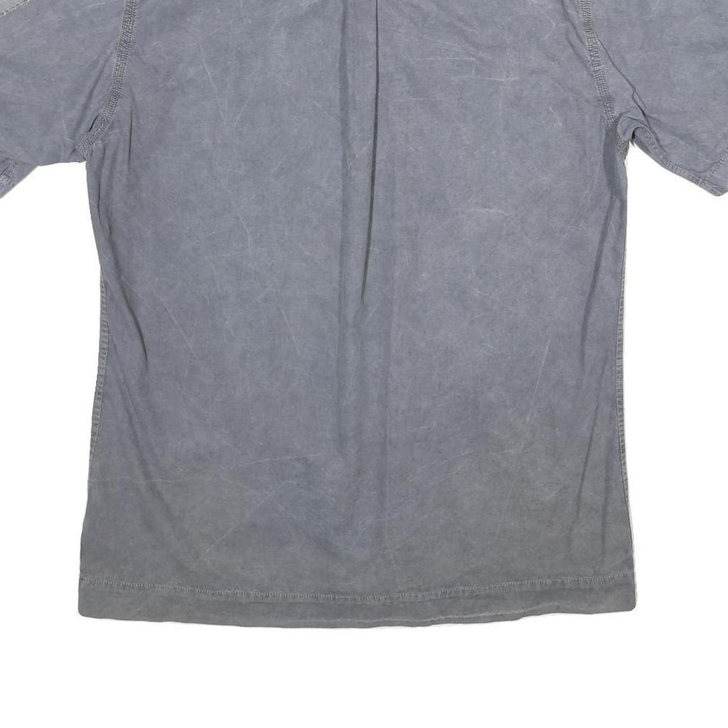 TIMBERLAND Mens Blue Shirt L Cotton Casual Short Sleeve Button Shirt