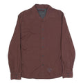 LEVI'S Mens Maroon Plain Shirt M Cotton Long Sleeve Button Closure Classic Fit