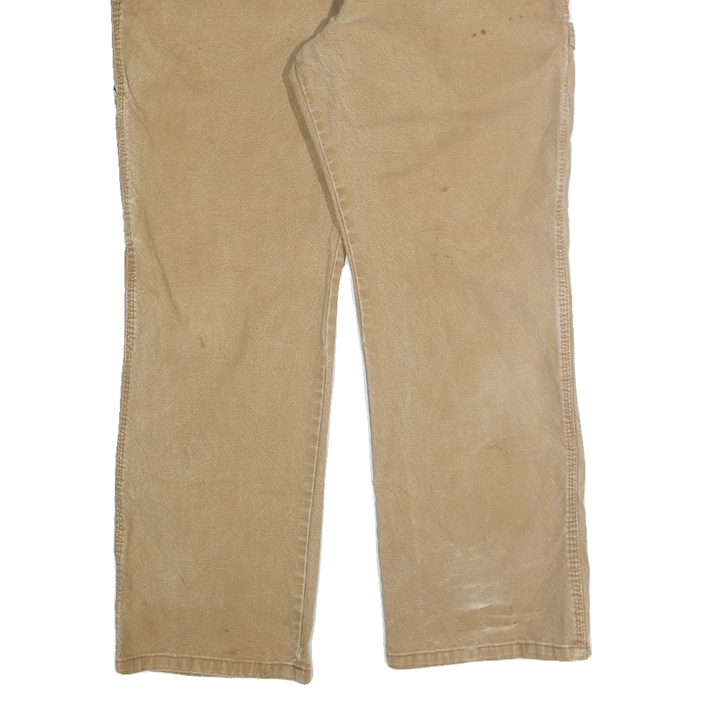 DICKIES Mens Regular Fit Beige Denim Jeans W36 L30 Workwear Utility Style