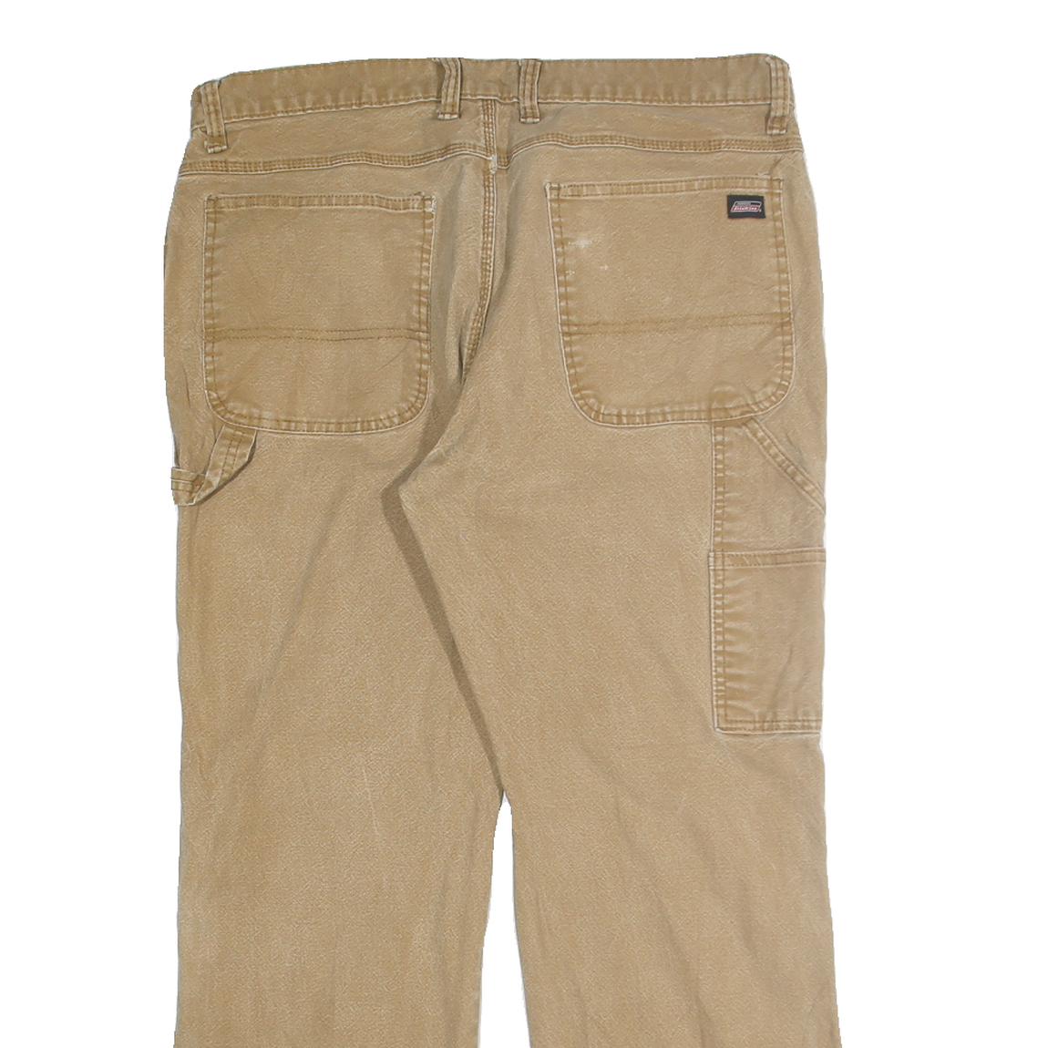 DICKIES Mens Regular Fit Beige Denim Jeans W36 L30 Workwear Utility Style