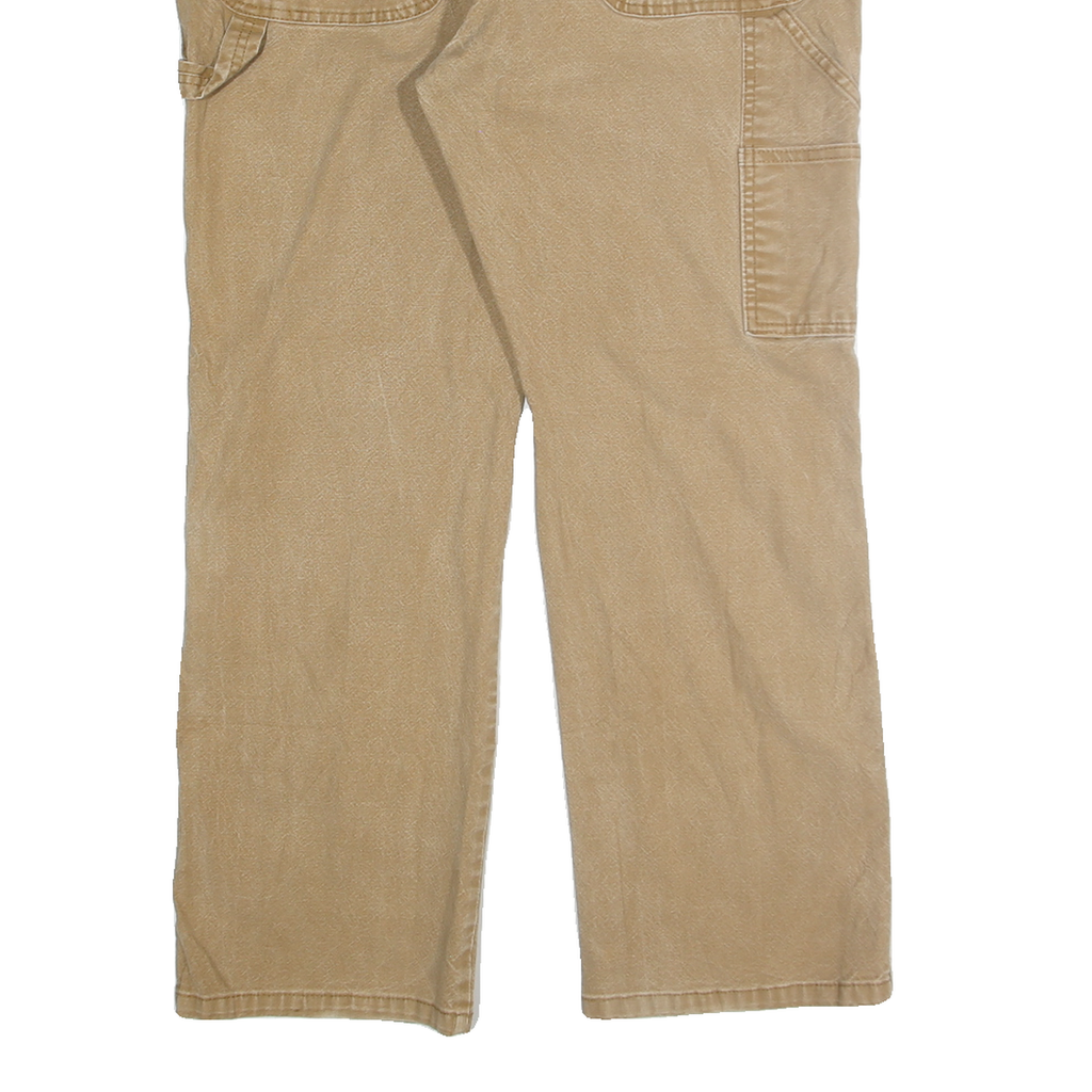 DICKIES Mens Regular Fit Beige Denim Jeans W36 L30 Workwear Utility Style