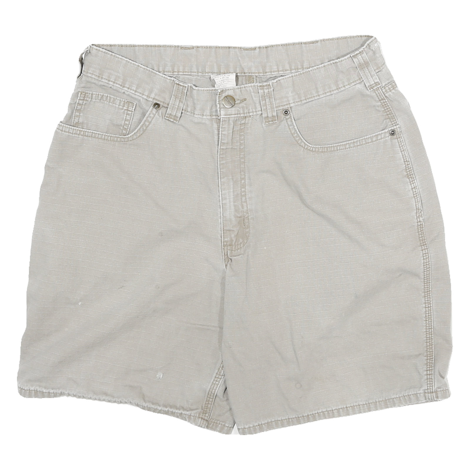 CARHARTT Mens Shorts Beige Casual Plain M W30 Durable Cotton Blend Workwear