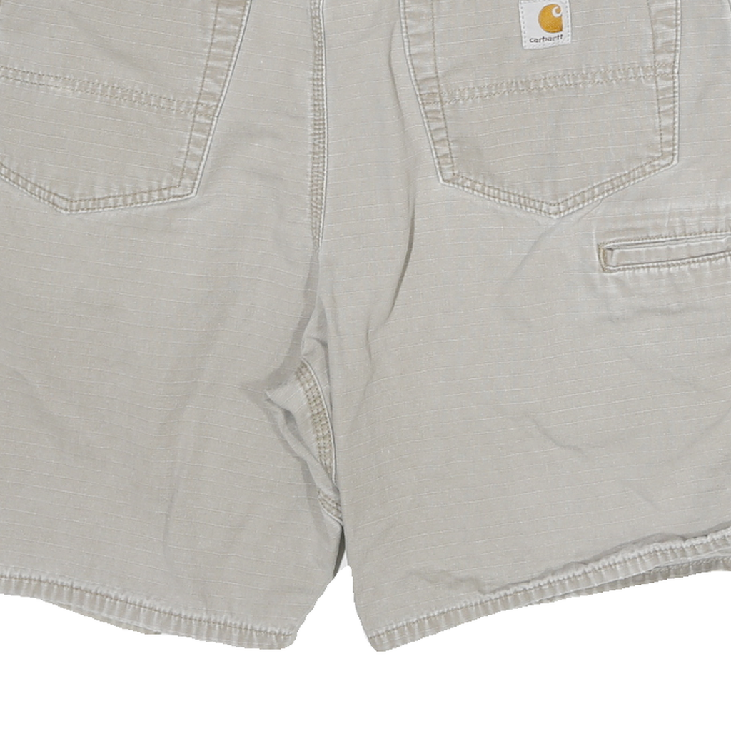 CARHARTT Mens Shorts Beige Casual Plain M W30 Durable Cotton Blend Workwear