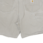 CARHARTT Mens Shorts Beige Casual Plain M W30 Durable Cotton Blend Workwear