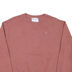 CHAMPION Mens Pink Pullover Sweatshirt M Cotton Blend Crew Neck Casual Comfort