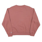 CHAMPION Mens Pink Pullover Sweatshirt M Cotton Blend Crew Neck Casual Comfort