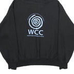 CHAMPION Mens Black Westcoast Childrens Clinic Pullover Hoodie L Cotton Blend