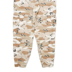 Cotton Blend Womens Beige Cargo Regular Fit Zip Trousers W24 L26 Camouflage