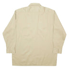 DICKIES Workwear Mens Plain Shirt Brown Long Sleeve L