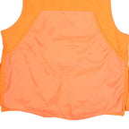 GAME WINNER Mens Orange Polyester Zip Up Outdoor Jacket L Sleeveless Vest