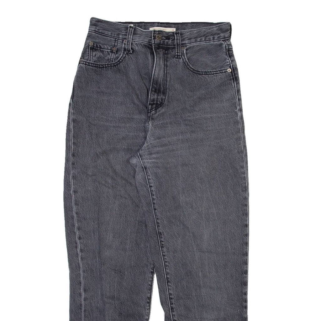 LEVI'S Big E Womens Jeans Grey Relaxed Tapered Stone Wash W25 L28