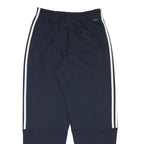 ADIDAS Mens Joggers Navy Blue & White Slim Tapered M W27 L28 Casual Activewear