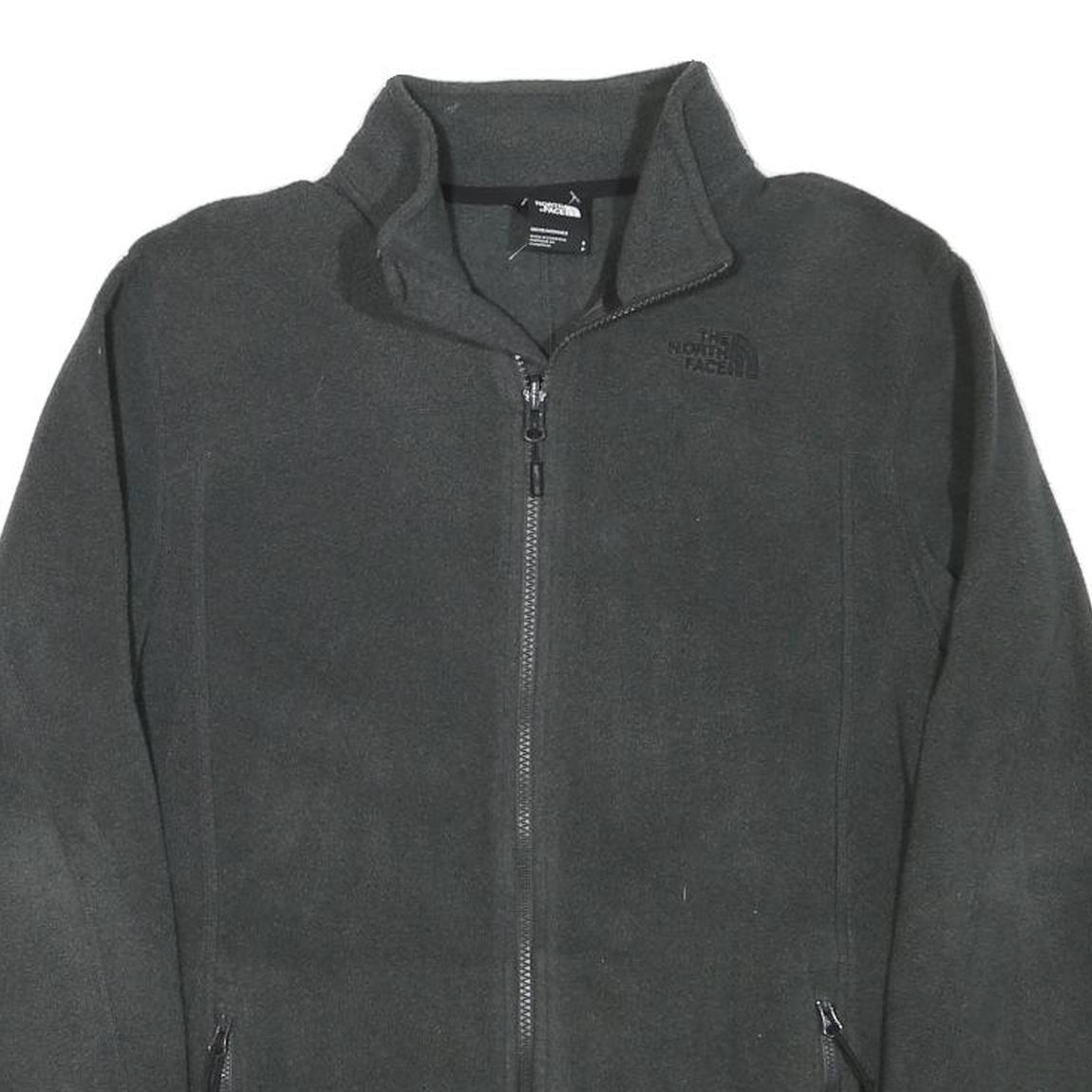 THE NORTH FACE Mens Black Jacket S Polyester Blend Fleece Zip Collar Casual