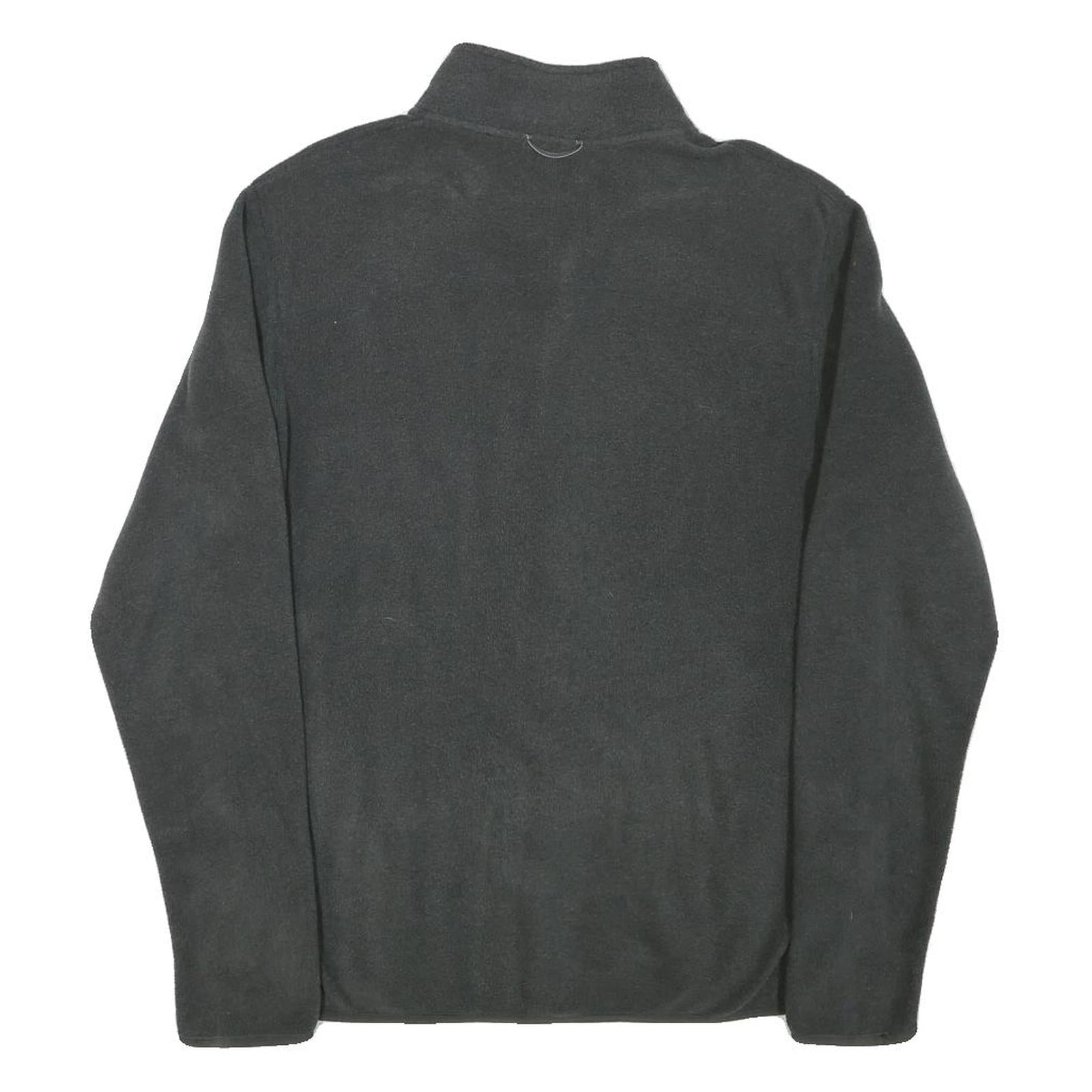 THE NORTH FACE Mens Black Jacket S Polyester Blend Fleece Zip Collar Casual