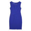 COAST Womens Blue Bodycon Viscose Blend Sleeveless Knee Length Dress UK M