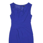 COAST Womens Blue Bodycon Viscose Blend Sleeveless Knee Length Dress UK M