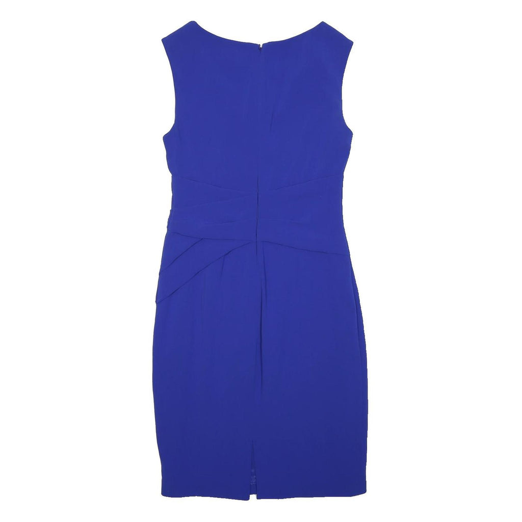 COAST Womens Blue Bodycon Viscose Blend Sleeveless Knee Length Dress UK M