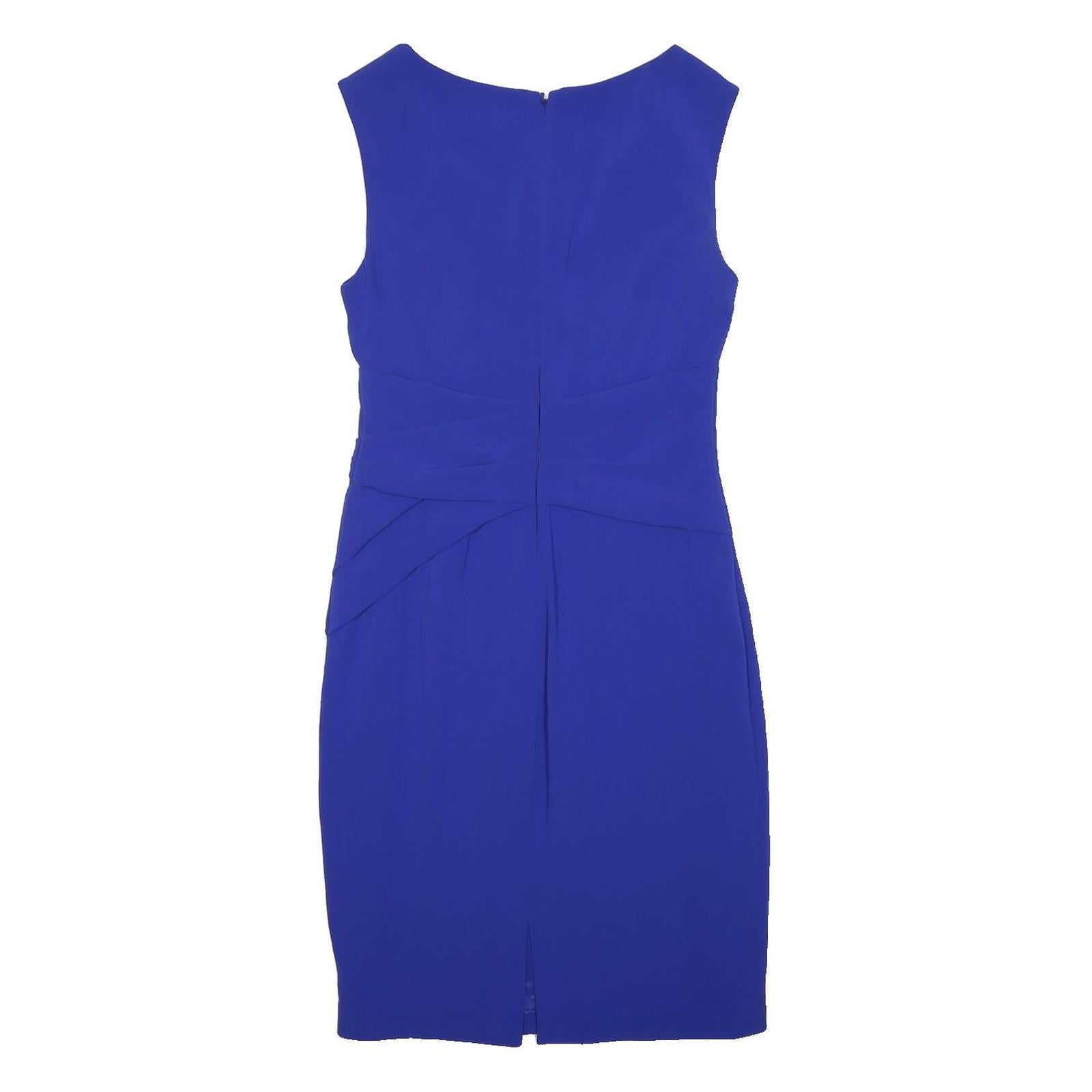 COAST Womens Blue Bodycon Viscose Blend Sleeveless Knee Length Dress UK M