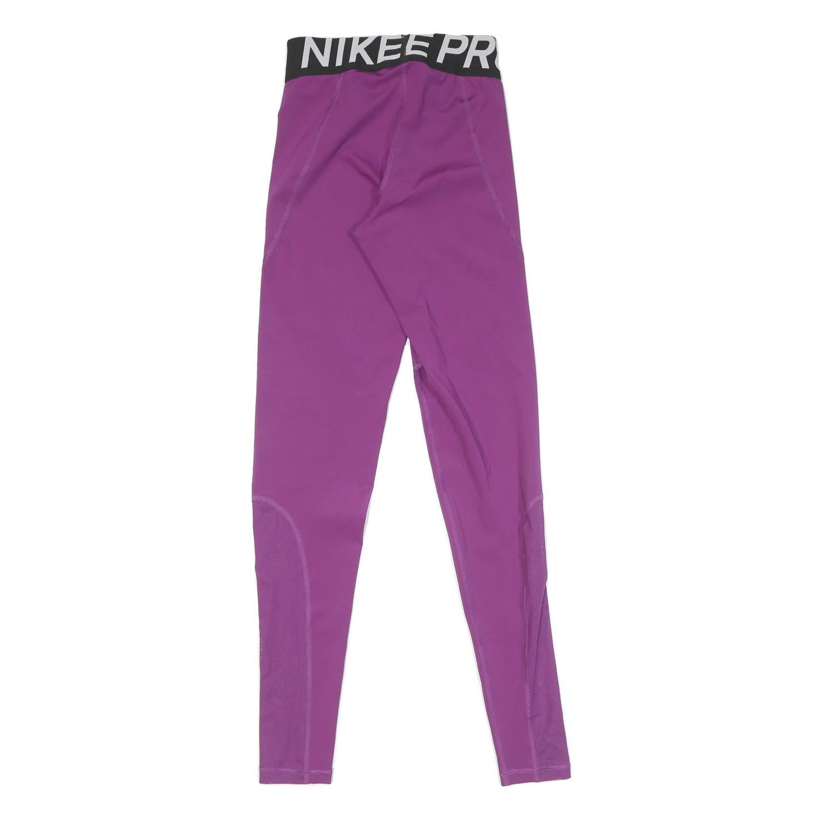 NIKE Womens Joggers Purple Slim Skinny XS W20 L27 Workout Fitness Gymwear
