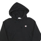CHAMPION Mens Black Hoodie XS Classic Pullover Cotton Blend Drawstring