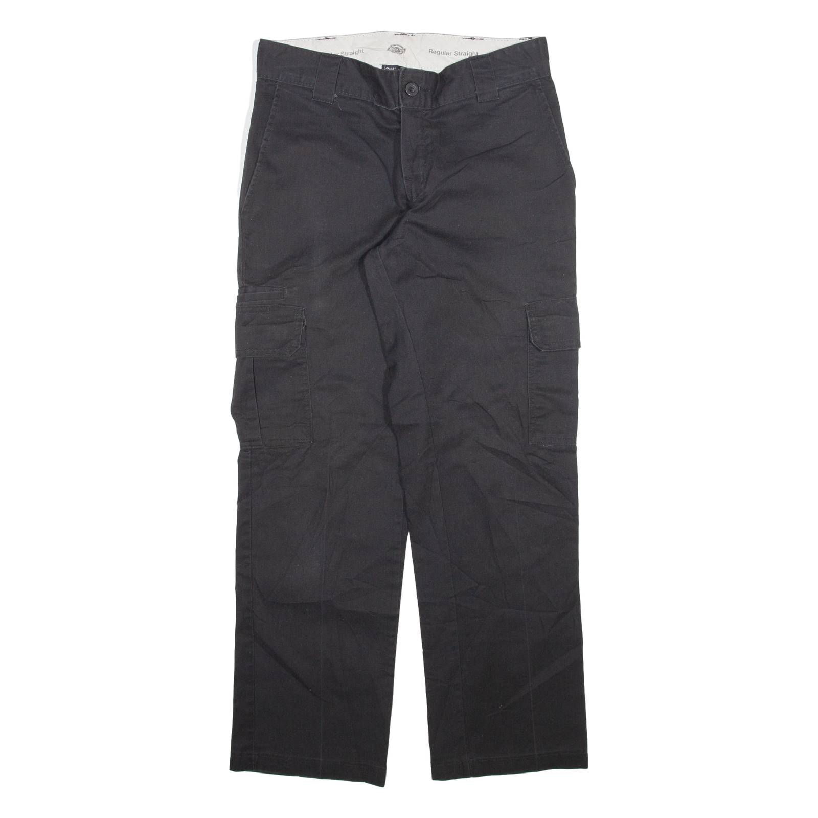 DICKIES Cargo Mens Trousers Black Regular Straight W29 L28