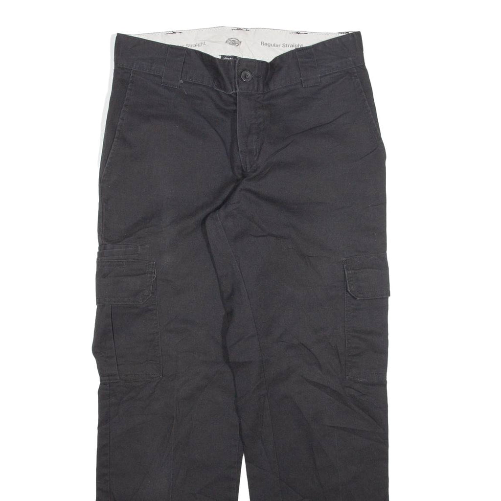 DICKIES Cargo Mens Trousers Black Regular Straight W29 L28
