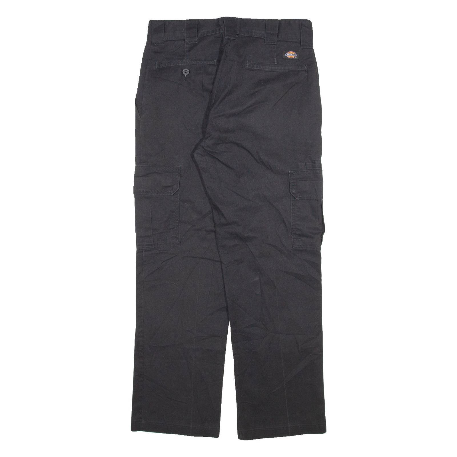 DICKIES Cargo Mens Trousers Black Regular Straight W29 L28
