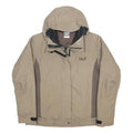 JACK WOLFSKIN Womens Beige & Brown Outdoor Zip Fleece Lined Jacket L Polyamide