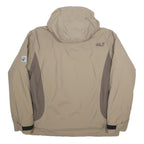 JACK WOLFSKIN Womens Beige & Brown Outdoor Zip Fleece Lined Jacket L Polyamide