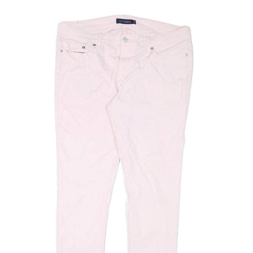 LEVI'S Womens Cotton Blend Pink Slim Skinny Trousers W34 L31 Stylish Fit Zip