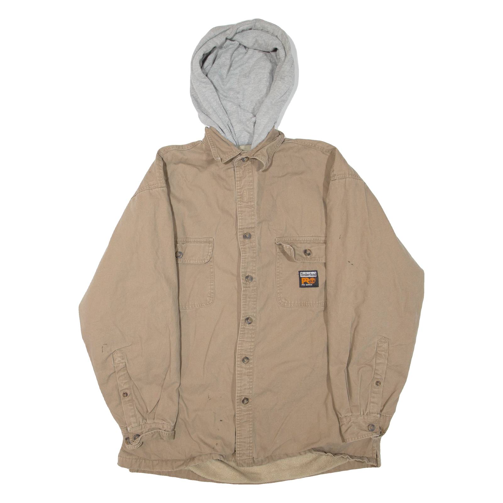 TIMBERLAND Mens Jacket Brown Hooded L