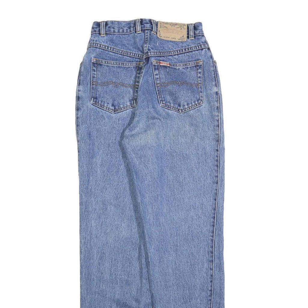 TEDDY'S Womens Jeans Blue Slim Straight Denim Medium W24 L30 Classic Fit Zip