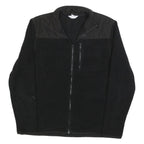 CALVIN KLEIN Womens Black Jacket L Polyester Zip Plain Classic Casual Outerwear