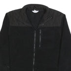 CALVIN KLEIN Womens Black Jacket L Polyester Zip Plain Classic Casual Outerwear