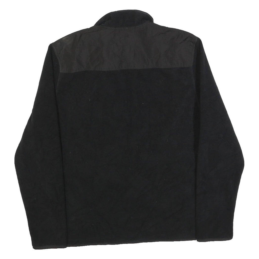 CALVIN KLEIN Womens Black Jacket L Polyester Zip Plain Classic Casual Outerwear
