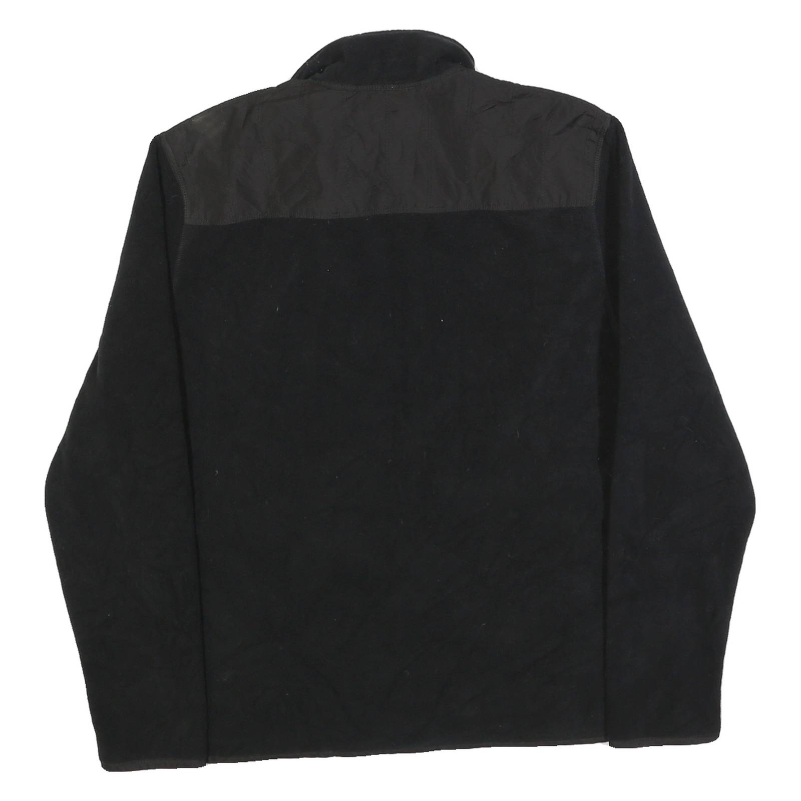 CALVIN KLEIN Womens Black Jacket L Polyester Zip Plain Classic Casual Outerwear