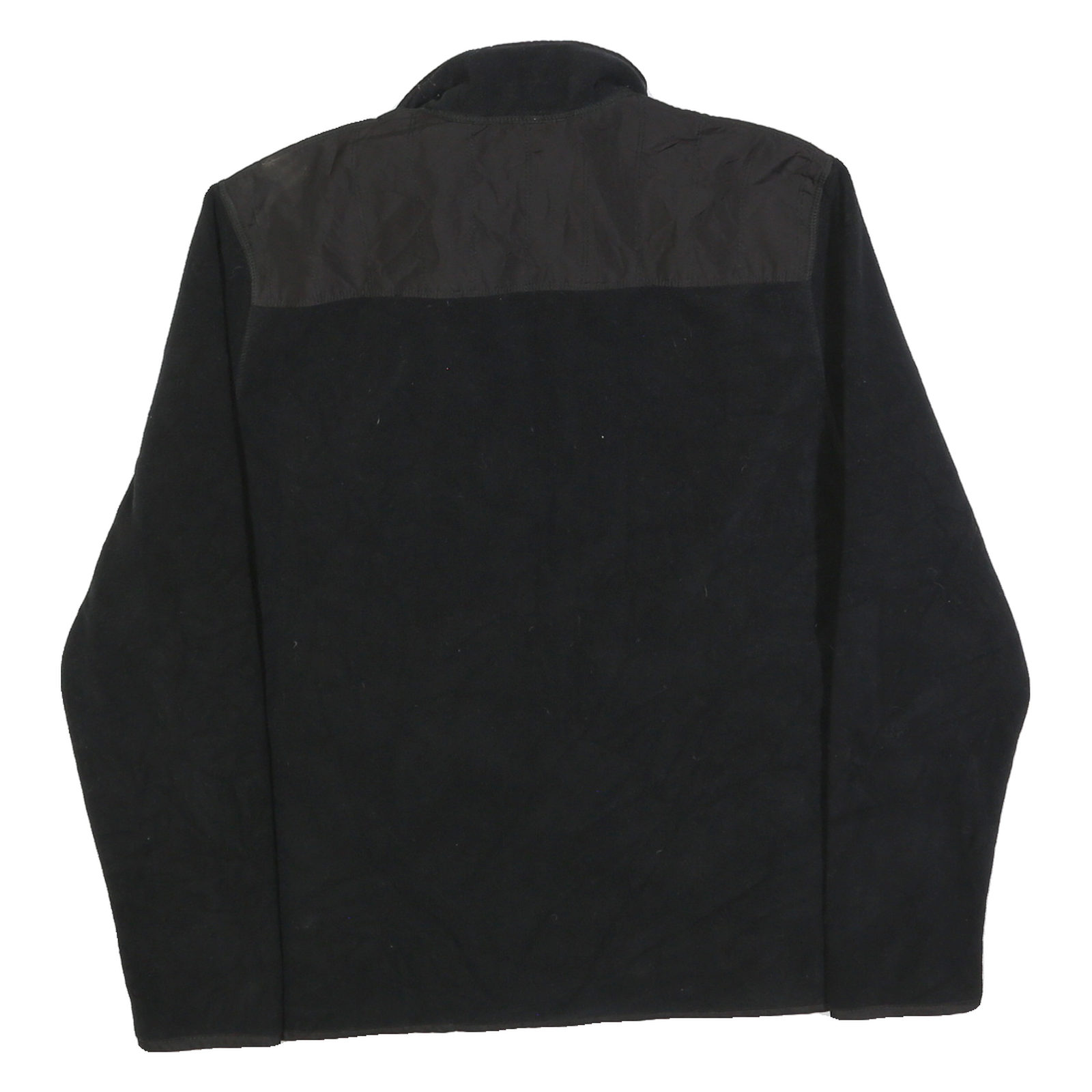 CALVIN KLEIN Womens Black Jacket L Polyester Zip Plain Classic Casual Outerwear