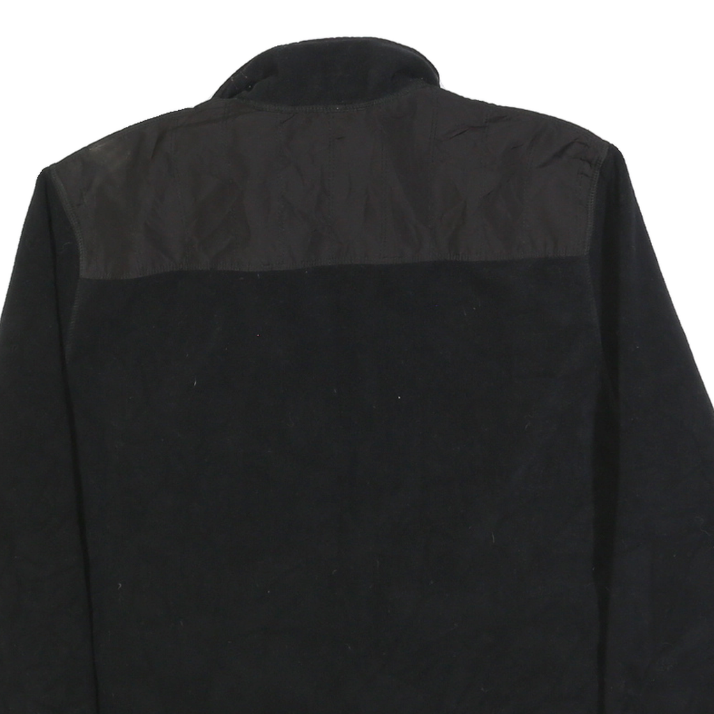 CALVIN KLEIN Womens Black Jacket L Polyester Zip Plain Classic Casual Outerwear