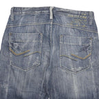 JACK AND JONES Mens Denim Blue Cotton Blend Casual Shorts 2XL W36 Comfortable