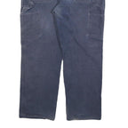 CARHARTT Mens Cotton Blend Navy Regular Fit Straight Trousers W38 L30 Workwear