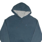 CHAMPION Mens Blue Pullover Hoodie S Cotton Blend Casual Sportswear