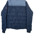 KANGOL Mens Puffer Jacket Blue Hooded S