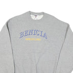 JERZEES Mens Grey Benicia Wrestling Crew Neck 2XL Cotton Blend Sweatshirt