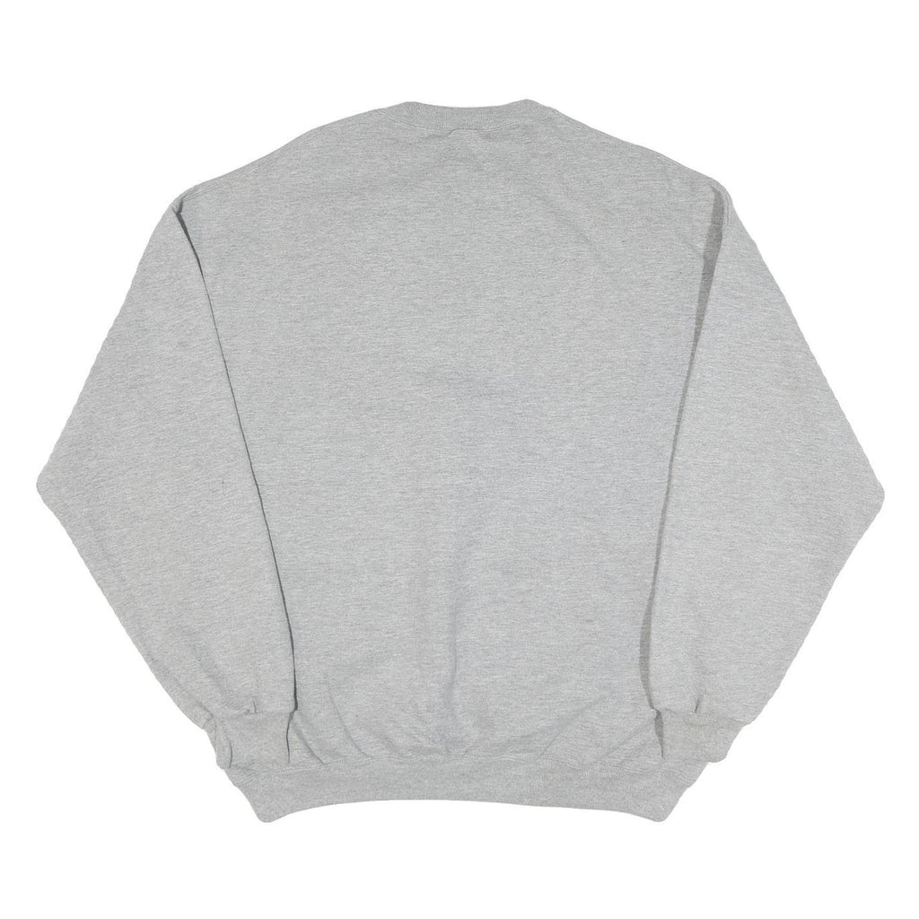 JERZEES Mens Grey Benicia Wrestling Crew Neck 2XL Cotton Blend Sweatshirt