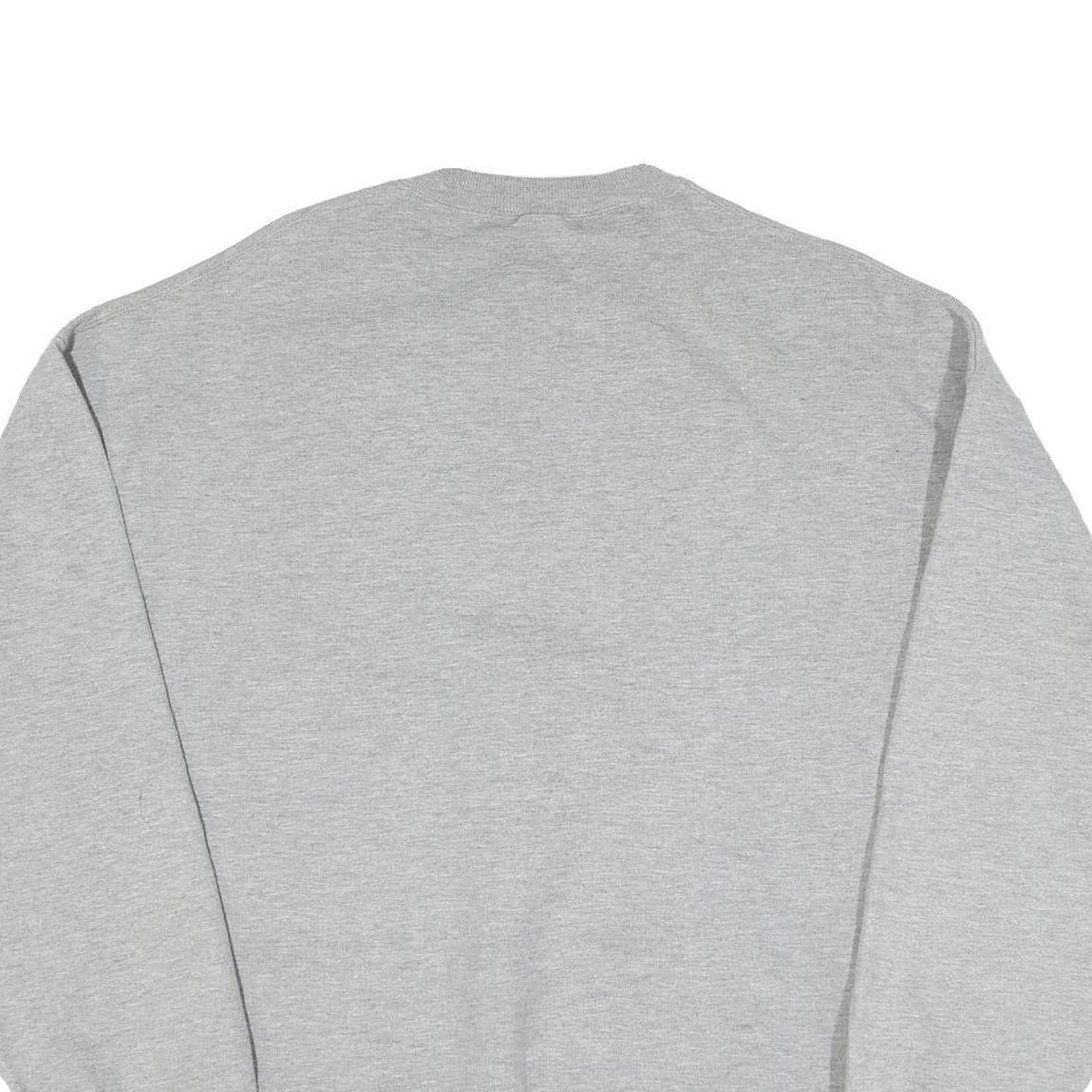 JERZEES Mens Grey Benicia Wrestling Crew Neck 2XL Cotton Blend Sweatshirt